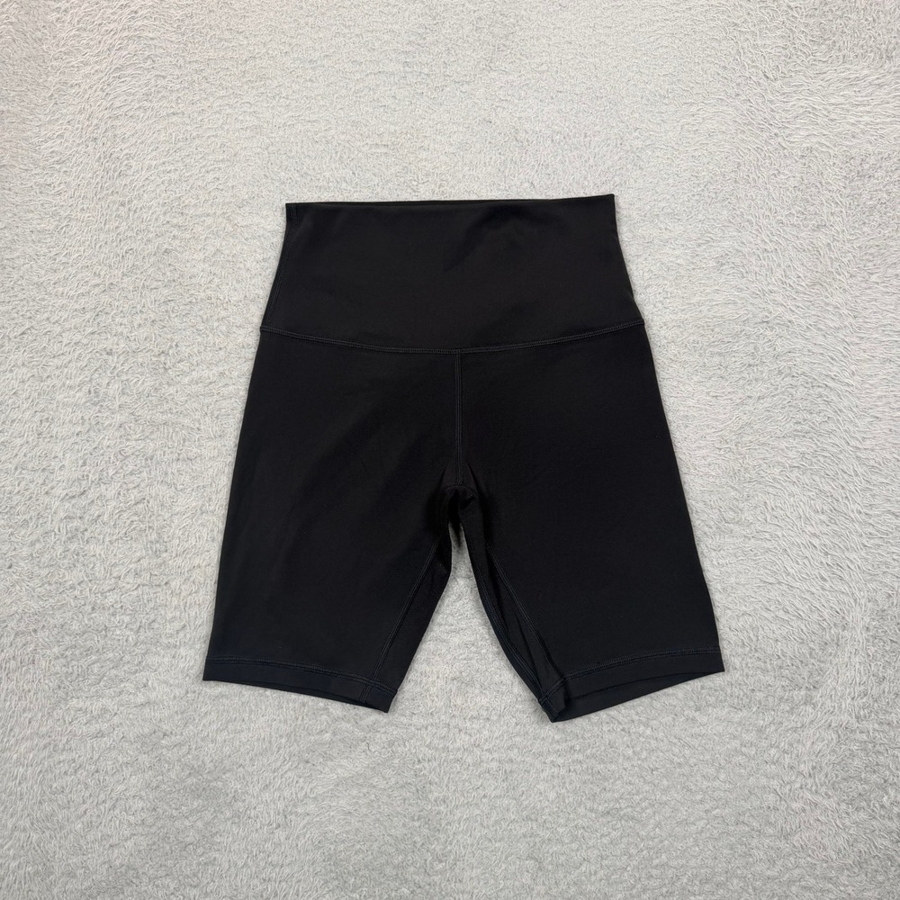 Lululemon Align High-Rise Short 8" Black Nulu Yoga Biker Shorts Size 4